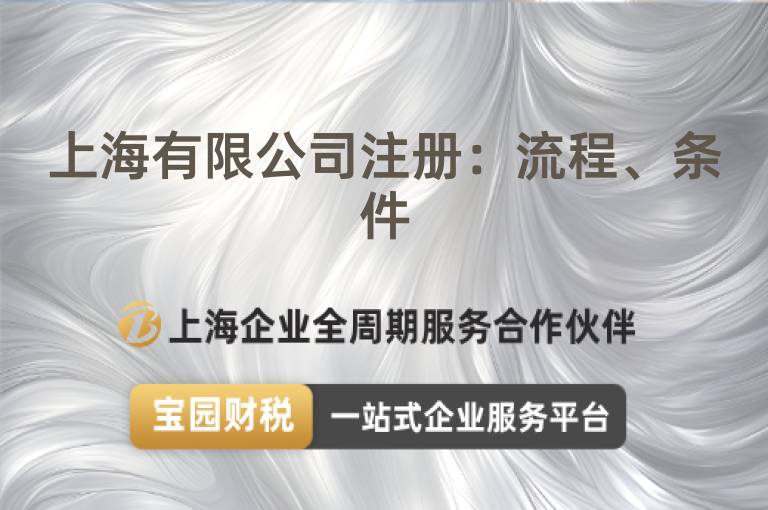 上海有限公司注冊：流程、條件