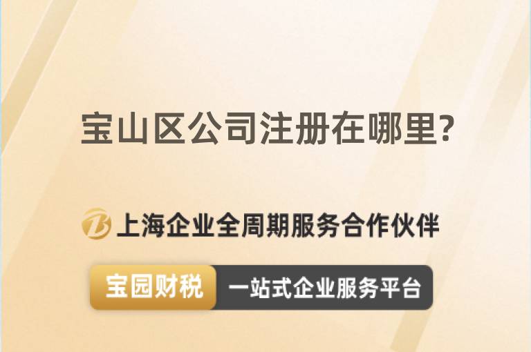 寶山區(qū)公司注冊在哪里?