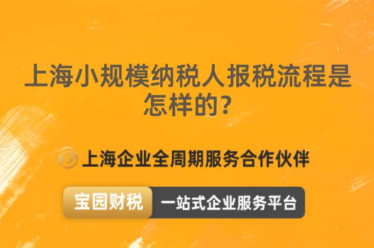 上海小規(guī)模納稅人報稅流程是怎樣的？
