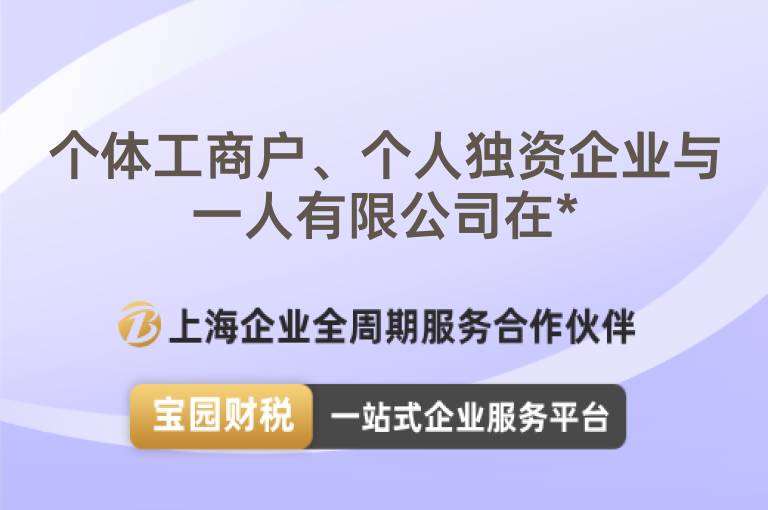 個體工商戶、個人獨資企業(yè)與一人有限公司在*