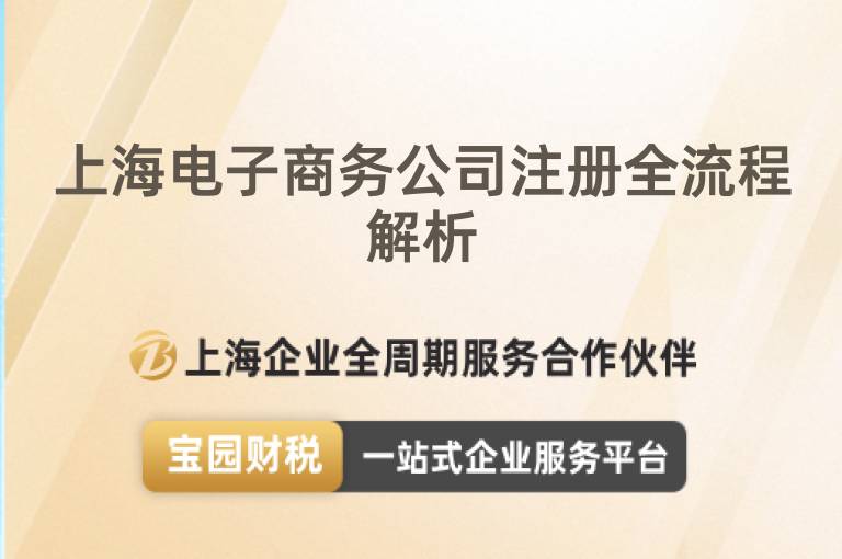 上海電子商務公司注冊全流程解析