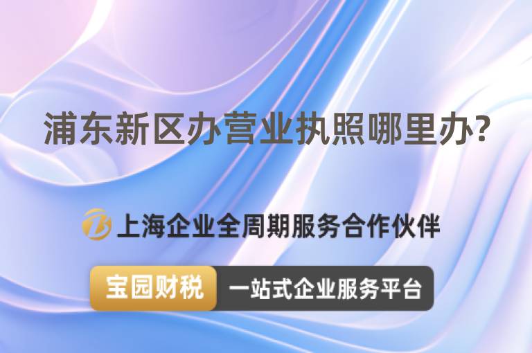 浦東新區(qū)辦營業(yè)執(zhí)照哪里辦?